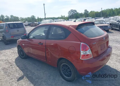 2007 Hyundai Accent Gs из США, поврежденный, VIN KMHCM36C57U039086